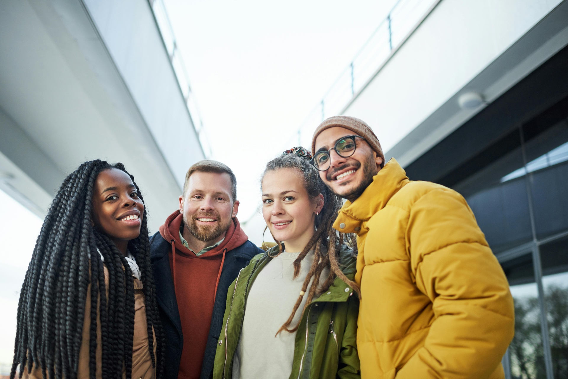 Group of international students together